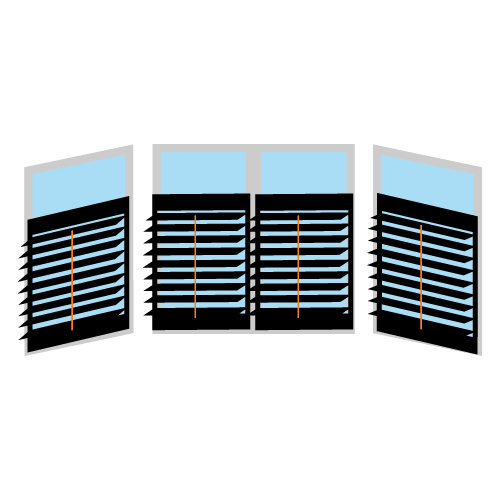 3-section bay windows